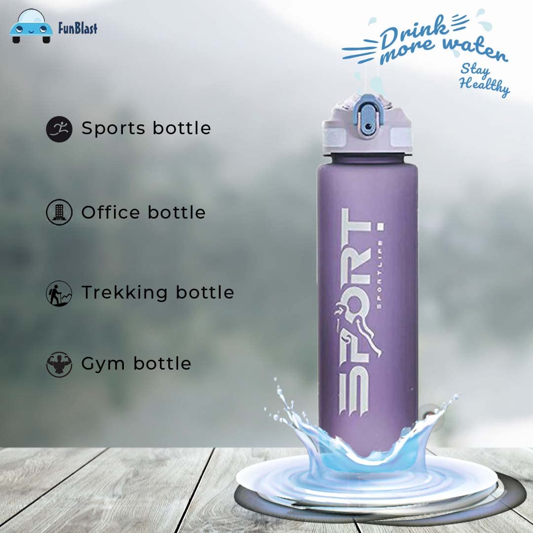 FunBlast Unbreakable Water Bottle - Leakproof & BPA-Free -2