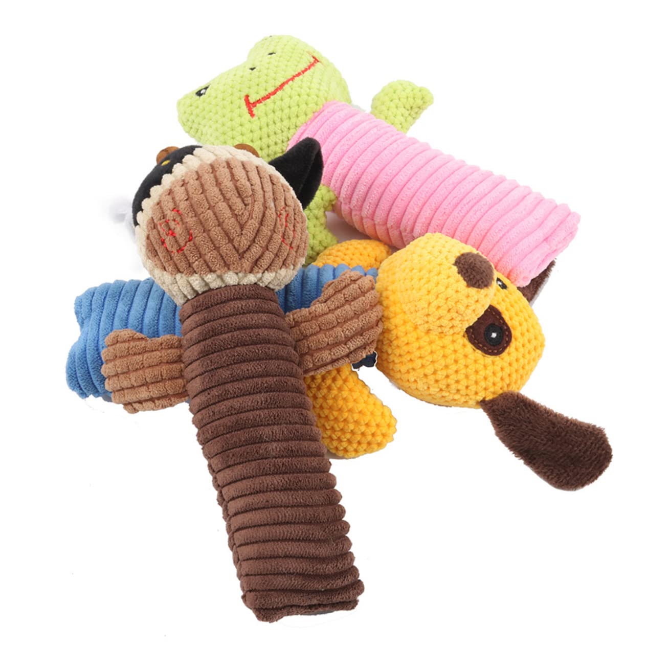 BESPORTBLE 9 Piezas Juguetes De Cachorro De Peluche De Peluche Cachorro Rompecabezas Juguetes Animales De Peluche Esponjosos Chirriantes para Mascotas Juguete Felpa