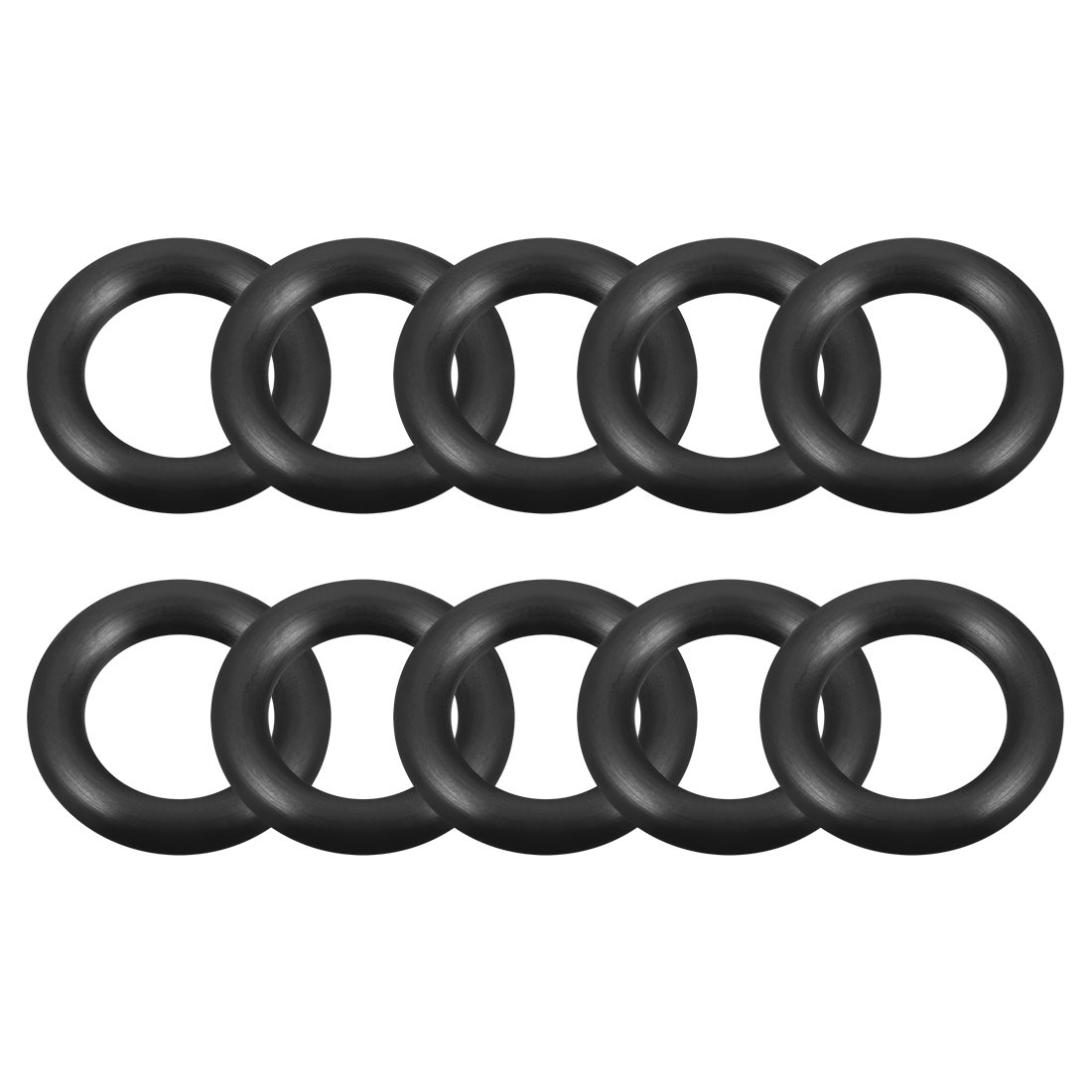 Photo 1 of *** PARTIAL SET***uxcell Nitrile Rubber O-Rings 25mm OD 15mm ID 5mm Width, Metric Sealing Gasket for Automotive Machine Plumbing, Pack of 10