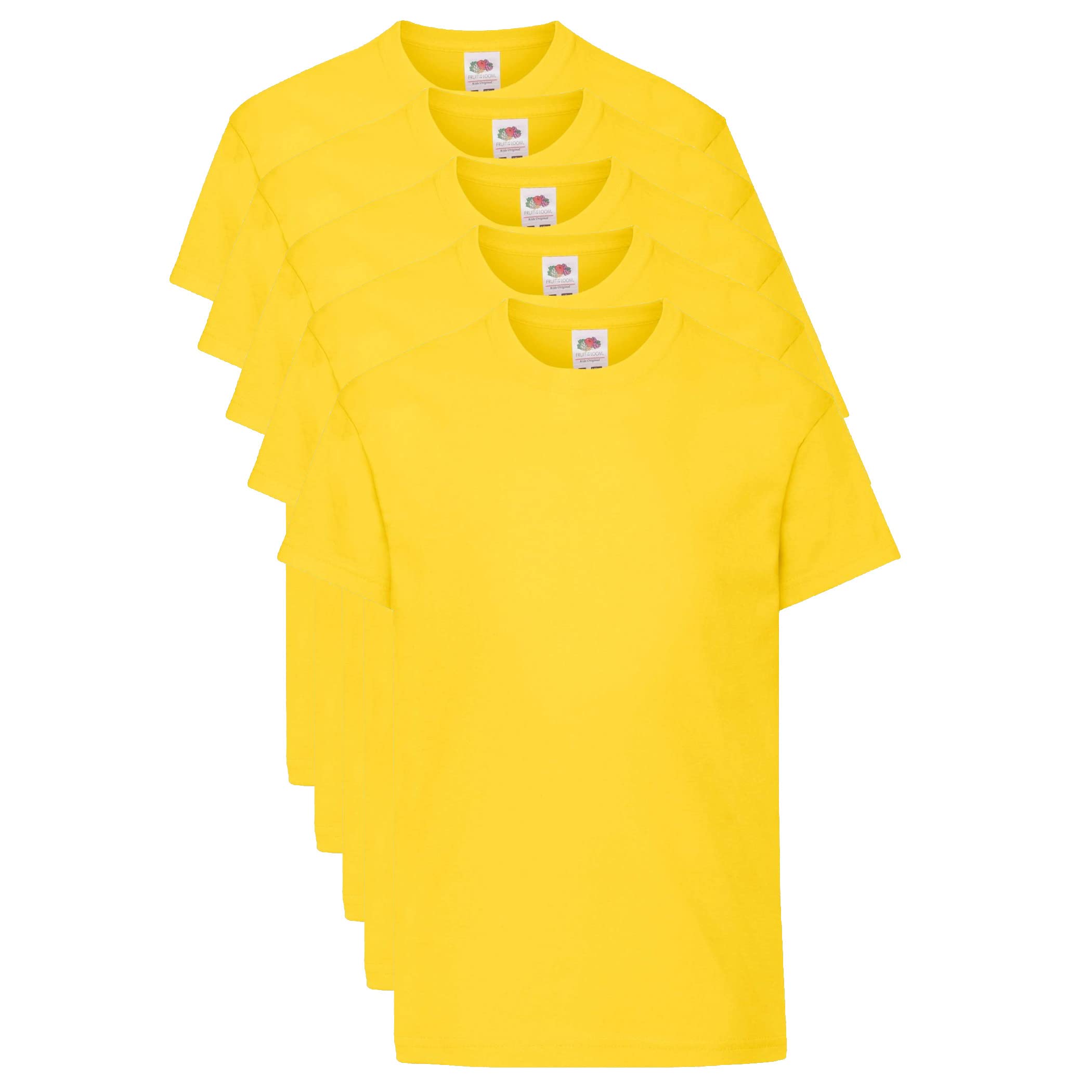 Fruit of The Loom Kid's Original T-Shirt Pack of 5