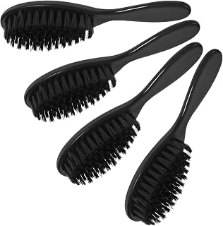 MERRYHAPY 4Pcs Men Beard Brush Grooming Tool Soft Bristle Face Hair Brush for Comfortable Beard Cleaning and Shaping Barber Shop Supply