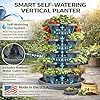 5-Tier Stackable Strawberry Garden – 24 Quart Indoor / Outdoor Stacking Planter with Drip Saucer – Grow Herbs, Strawberries, and Flowers from The Kitchen or Backyard – Plant and Stack! Easy Gardening #1