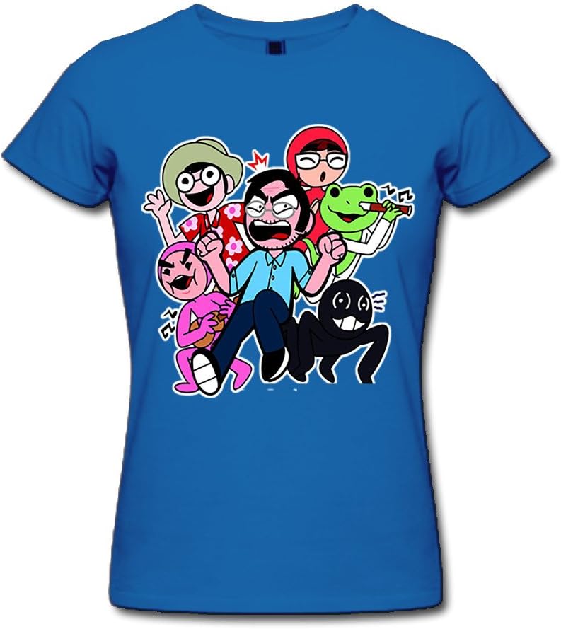 GOOOET Women's Filthy Frank Concert Cotton T-Shirts RoyalBlue XXL