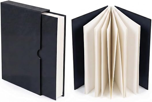 Seawhite of Brighton A4 Concertina Sketchbook with Case   140gsm Cartridge Paper, 70 Pages   Portable Hardback Art Journal for Drawing, Travel Sketching & Creative Studies