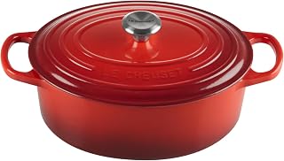 Le Creuset Cocotte oval de hierro fundido, 27 cm, 4, 1 L, Todas Las Fuentes de Calor incluso inducción, Cereza, 21178270602430