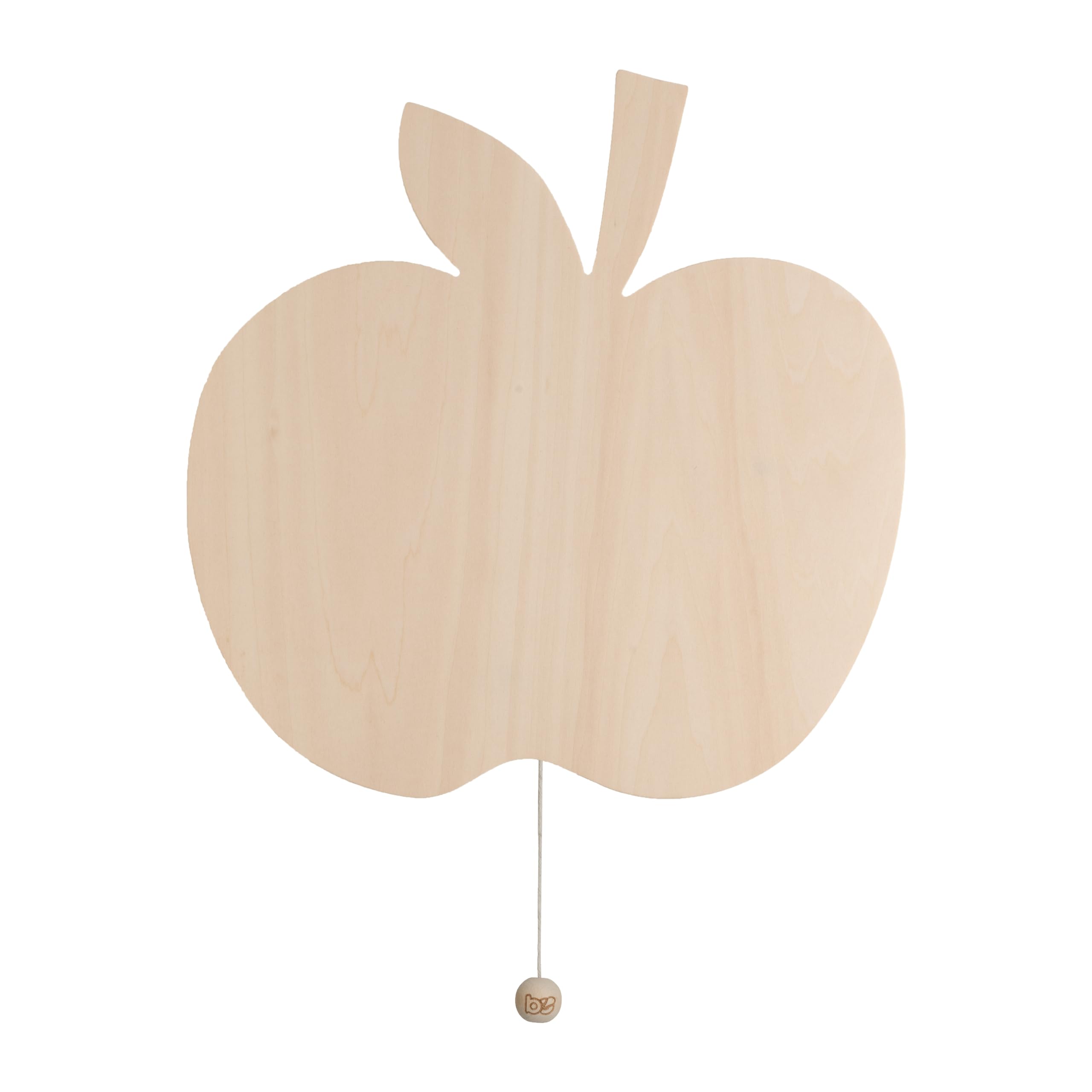Baby's Only - Wall lamp Apple Wonder - Baby wall Light - LED wall Light - Apple Light Shade - Kids Light - 25000 Hours - Wooden wall lamp - Easy to Mount - Brown