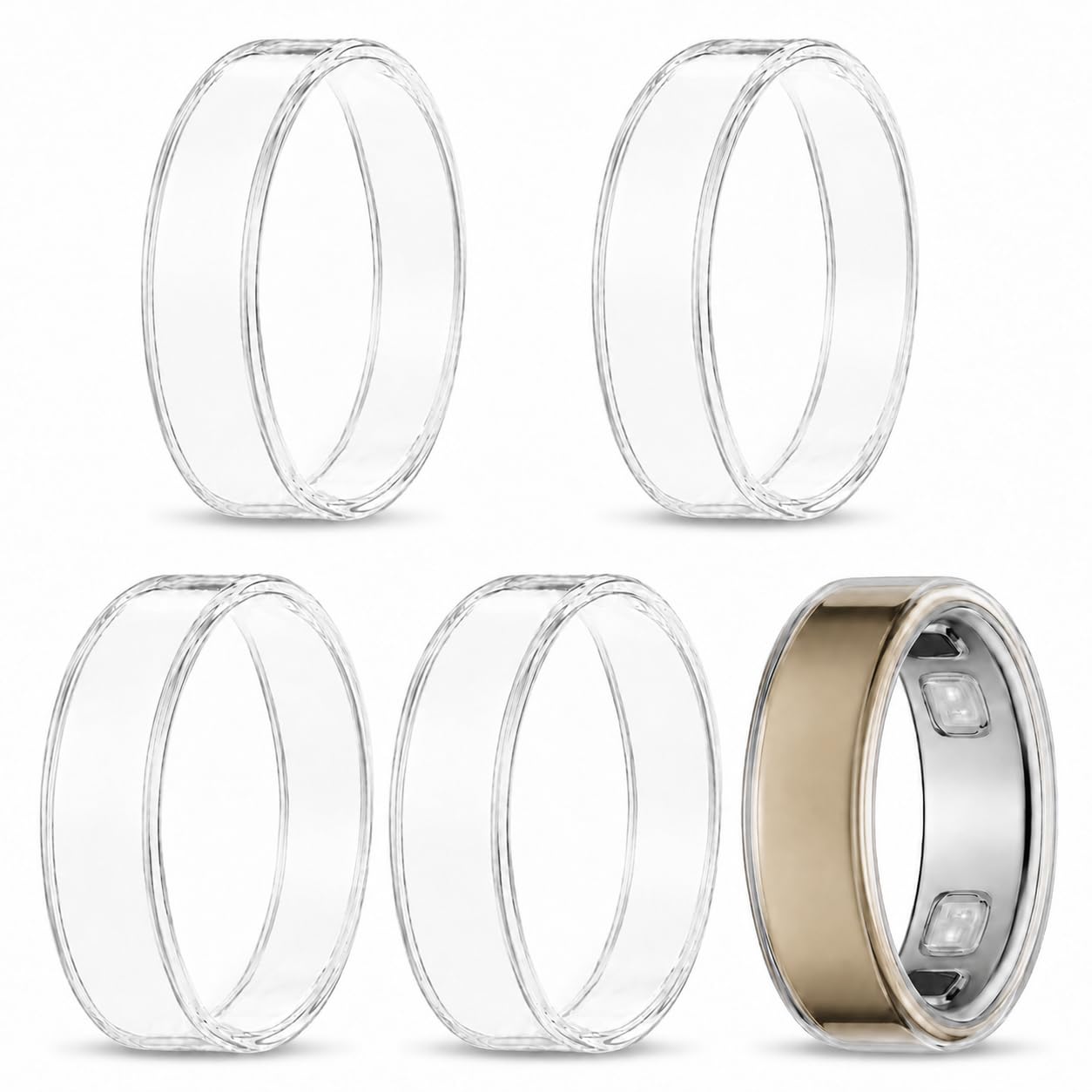 SimpleThings Transparent Ring Case Compatible with Oura Ring 5