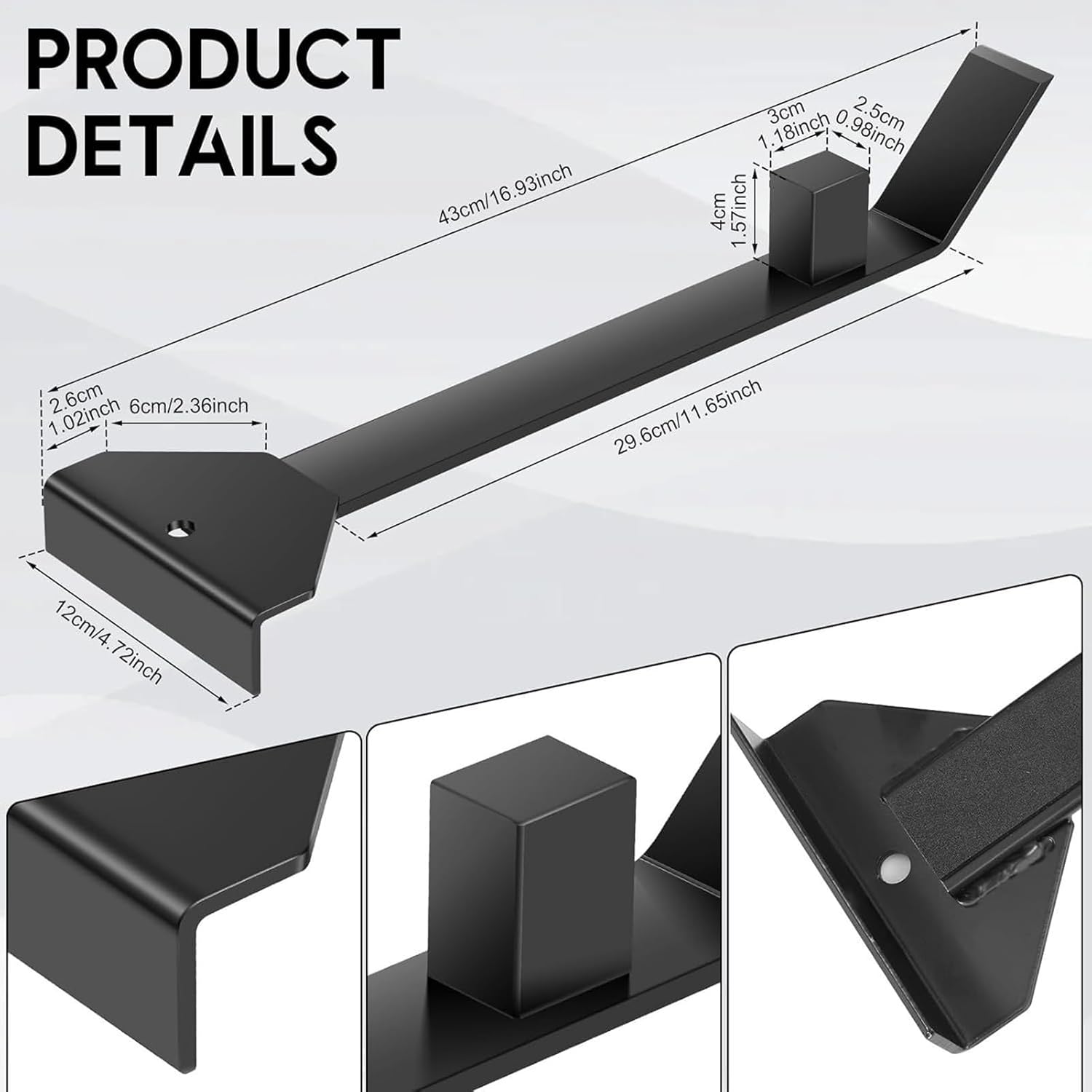Flooring Pull Bar - Flooring Plank Installation Pull Pry Tool | Heavy Duty Laminate Pry Bar for Home, Industry, Office, Commercial, Balcony, Garage, Bedroom and Living Room Floor