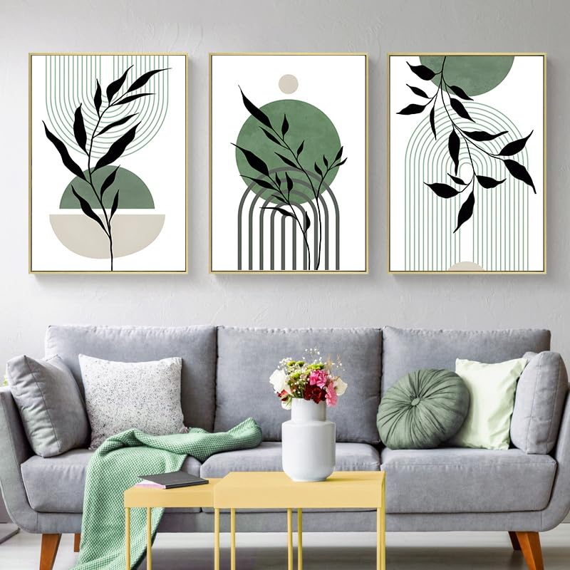 LPFNSF Modern Geometric Plant Decoration Poster, Artistic Abstract Decoration Painting
