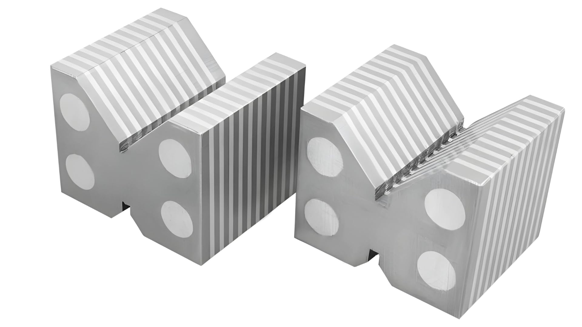 Accusize Industrial Tools 1-7/8'' by 2-3/8'' by 2'' Universal Magnetic V Block Chuck, 2'' Round Capacity, Eg06-2004