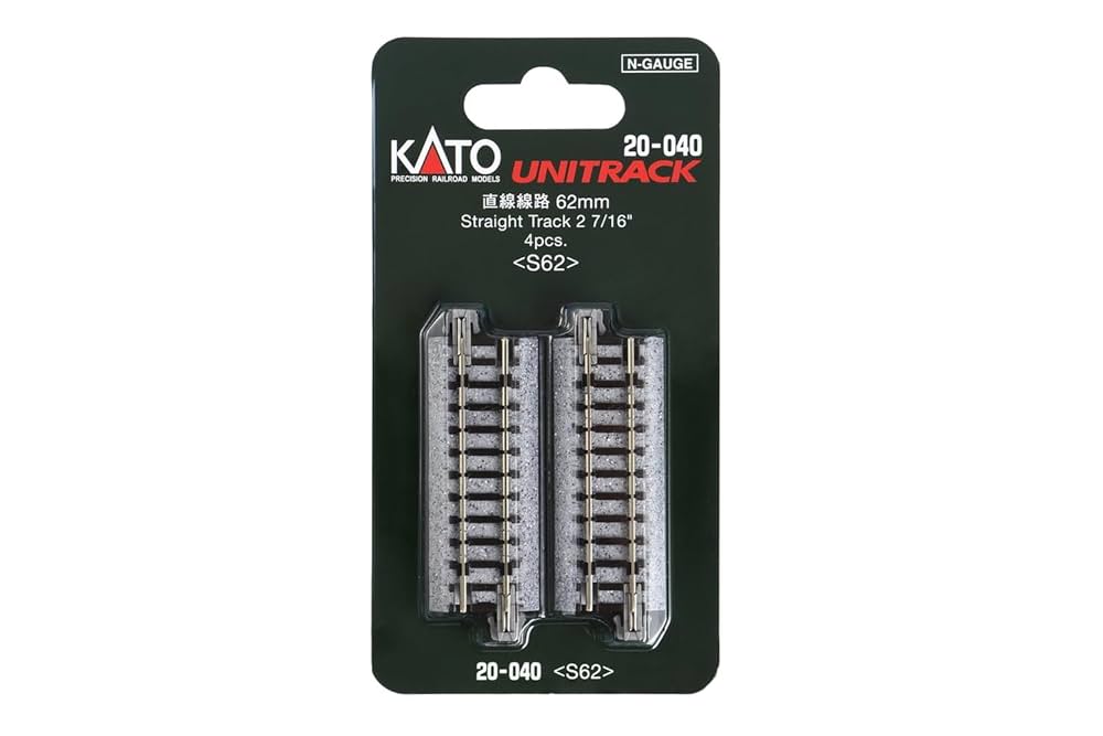Amazon | KATO Nゲージ 直線線路 62mm 4本入 20-040 鉄道模型