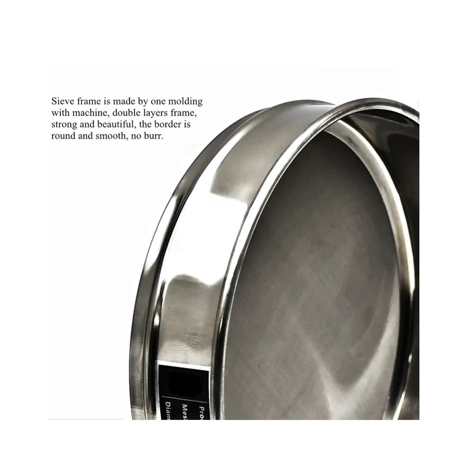 Analysis Sieve Lab Test Sieve Sampling Inspection Pharmacopeia Standard Sieve All Stainless Steel Diam.20cm 800 Mesh / 0.015mm