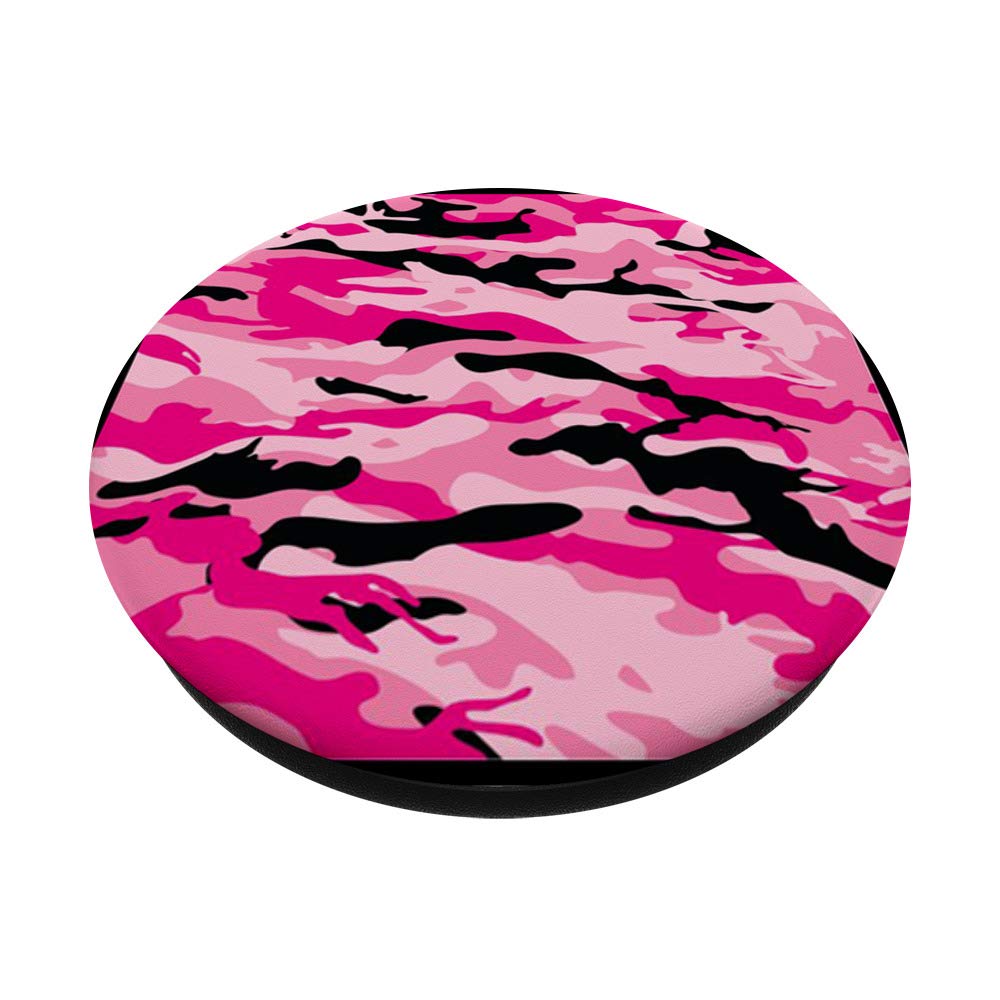 Pink Camo American Flag PopSocket - Swappable Phone Grip & Stand For Phones & Tablets