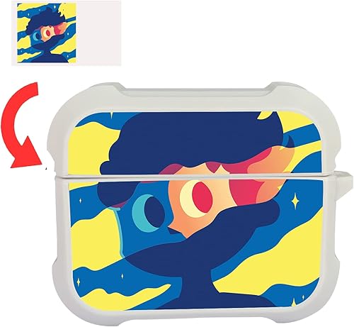 Miniatura 1 de 5 piezas de funda de TPU suave para sublimación, compatible con AirPods Pro, bricolaje, estuche en blanco, regalos personalizados con insertos,