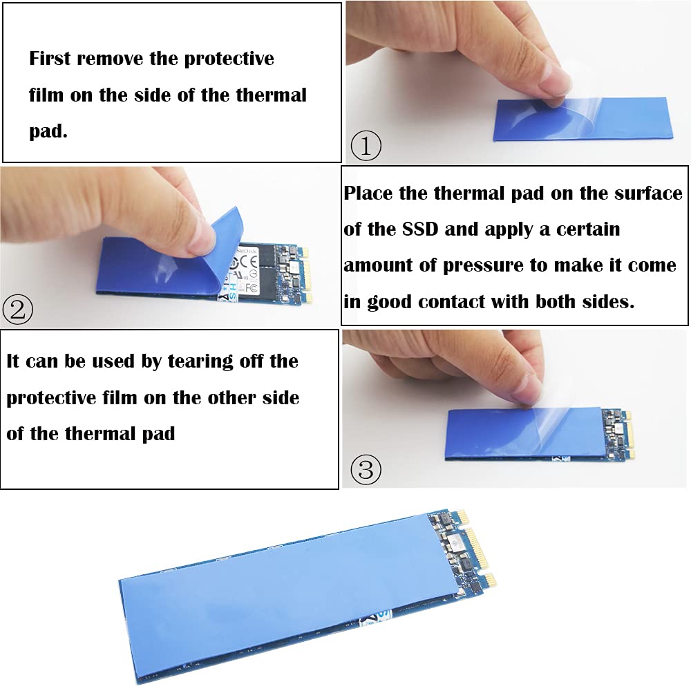 Wärmeleitpad 7 W/mK | 90x90x1,5 Mm (36 Stück) | Weich, Elektrisch Isolierend | Für M.2 SSDs & Kühlkörper