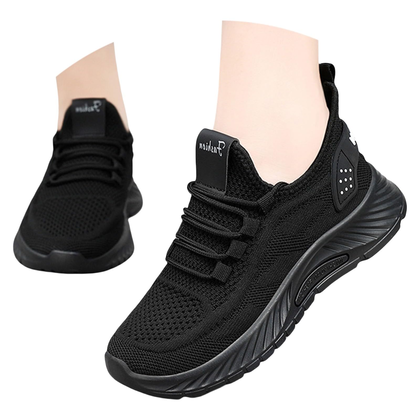 Scarpe da Palestra Donna Comode Pianta Larga Sneakers Bianche Donna | Calzature Fitness in Pelle Sintetica per Passeggiata Invernale Tennis Camminata Moda Tempo Libero Tessuto Sintetico