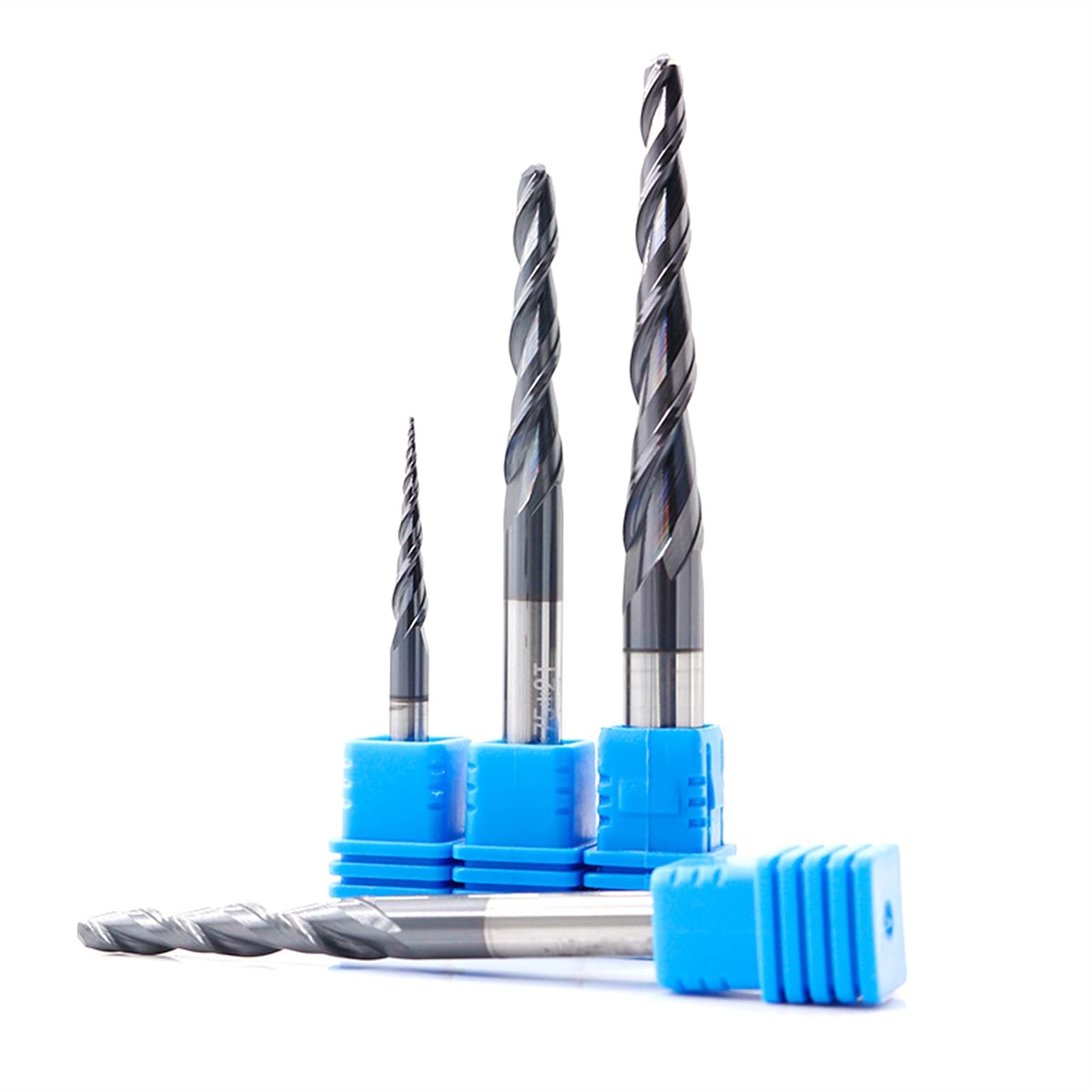 CNC Frezarstwa Cutter Carbide Router Bit Storowe Młyny końcowe do drewna Frezy trzpieniowe JIYAMI'EN EL (Size : R0.5X60XD8X100L)