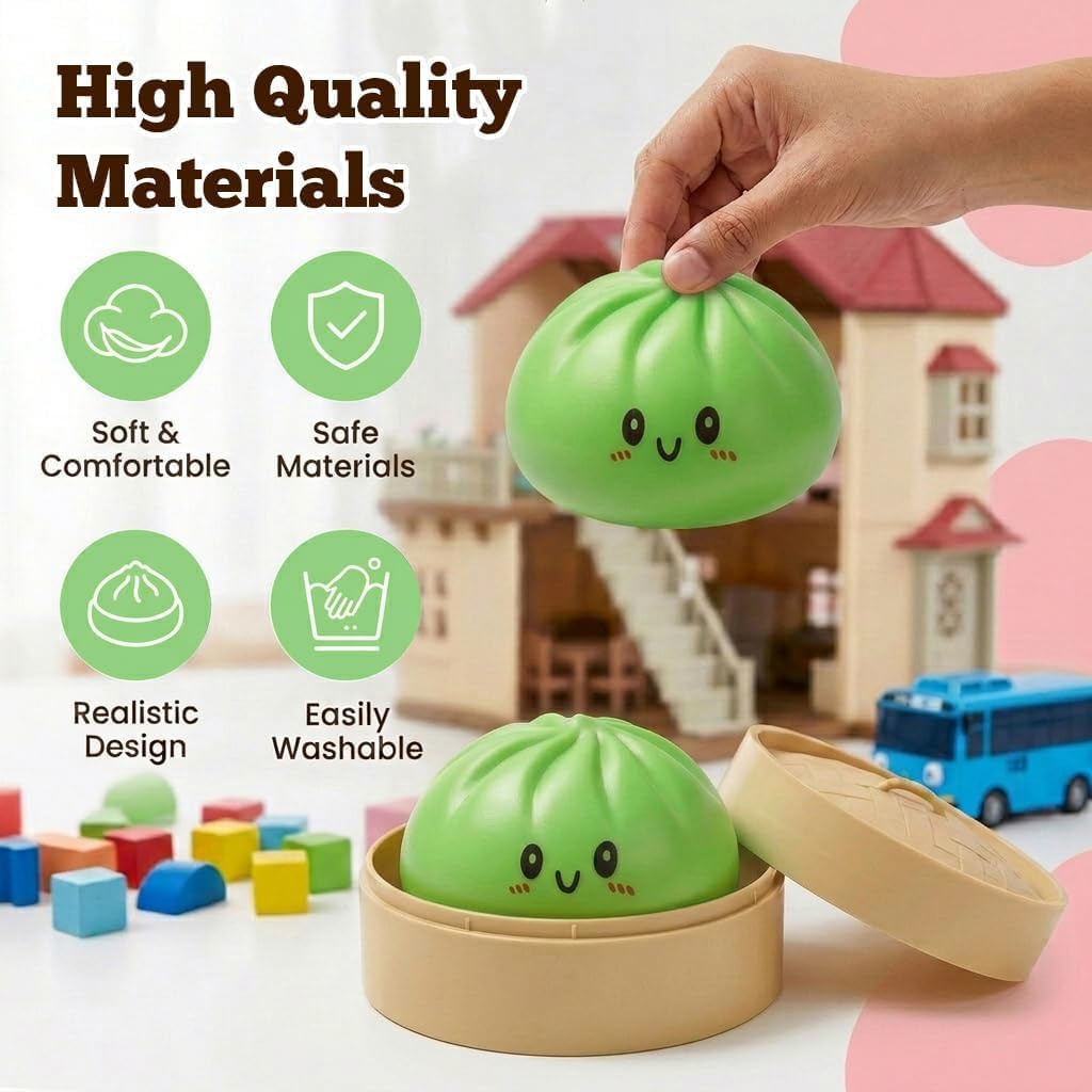 Dumpling Squishy Toys - Stress Relief & Mystery Box -6