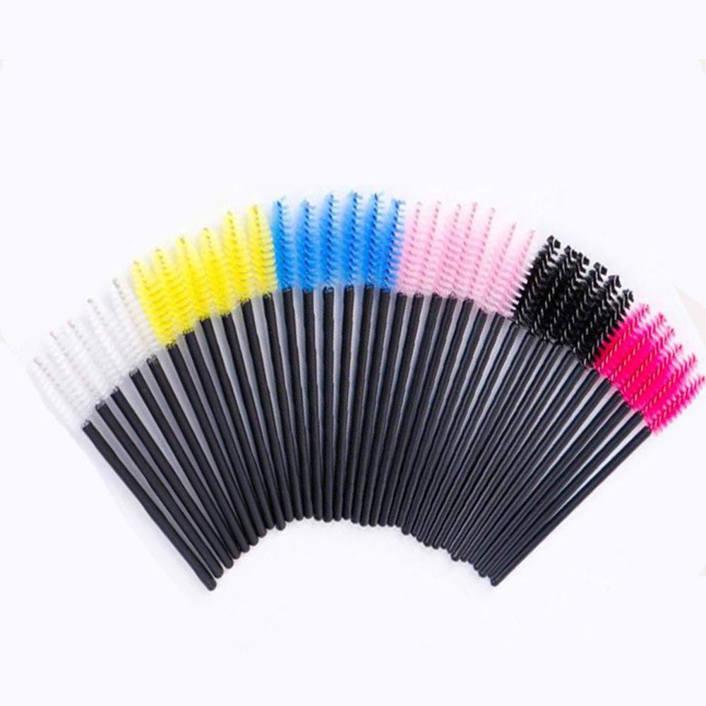gingko 100 PCS Disposable Eyelash Mascara Brushes， Makeup Brush，Wands Applicator，Makeup Kits