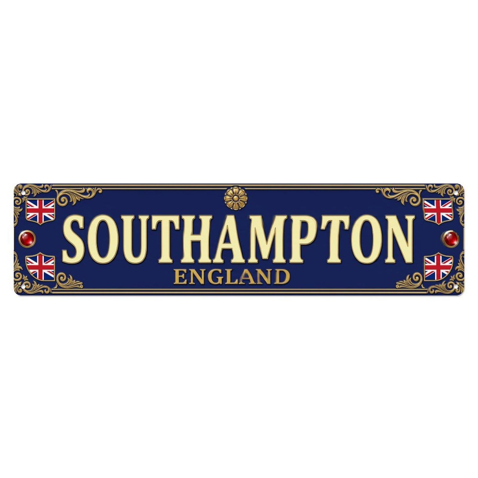 Retro Southampton England Metal Tin Sign