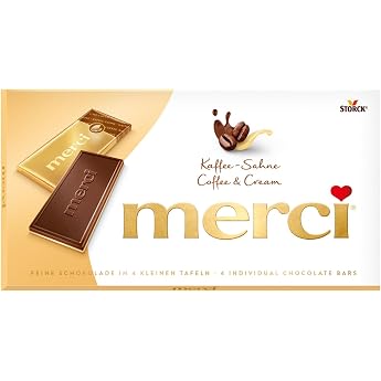 merci Chocolate Bar Coffee Cream 1 x 100 g 4 Plates