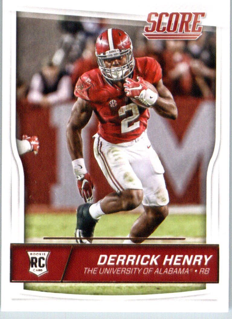 Amazon.com: 2016 Score #345 Derrick Henry Alabama Crimson Tide Football Rookie  Card : Collectibles & Fine Art