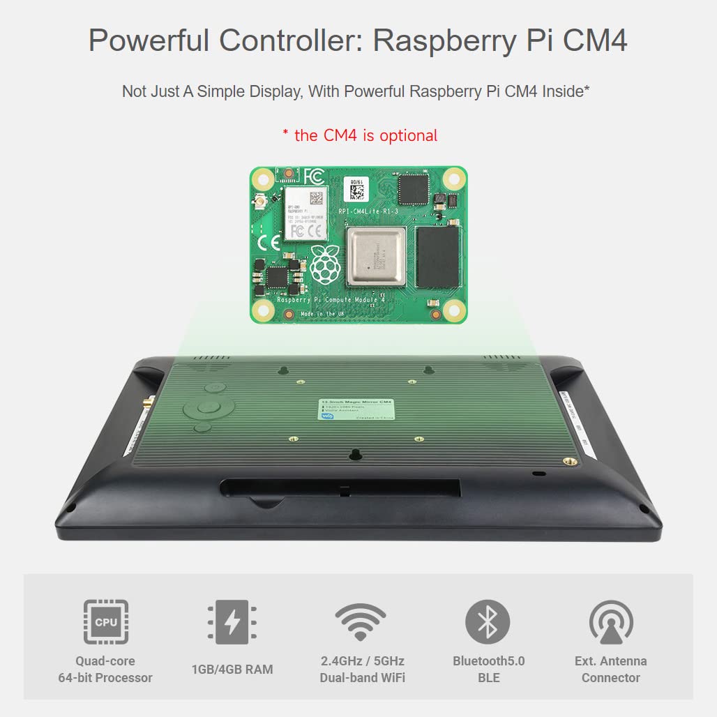 Amazon.com: waveshare Mini-Computer Powered By Raspberry Pi CM4