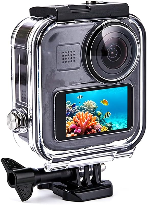 Touchscreen Waterproof Case for GoPro MAX 360 (2025) Camera | 25M/82FT Underwater Diving Protective Shell for Go Pro Max 360 2025 Accessories,Not Compatible with Gopro MAX 360 2019/MAX 2