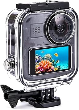 Touchscreen Waterproof Case for GoPro MAX 360 2025 Camera, 25M/82FT Underwater Diving Protective Shell for Go Pro Max 360 2025 Accessories Not for Gopro MAX 360 2019/MAX 2