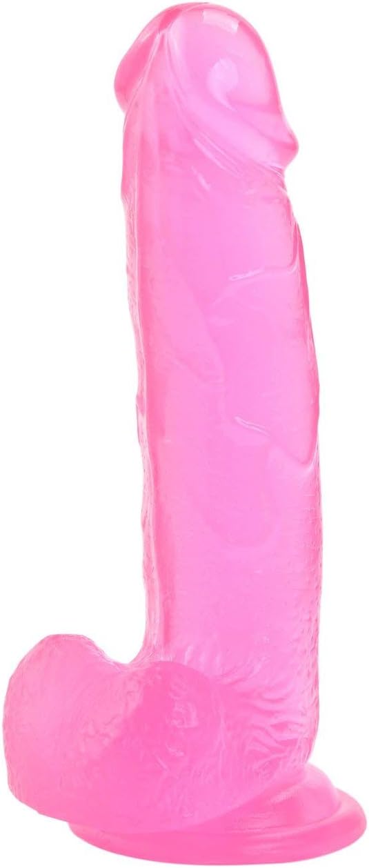Ultra-Soft Realistic Silicone 7.8 inch Dual Density Ultimate Cock with Strong Base -Pink