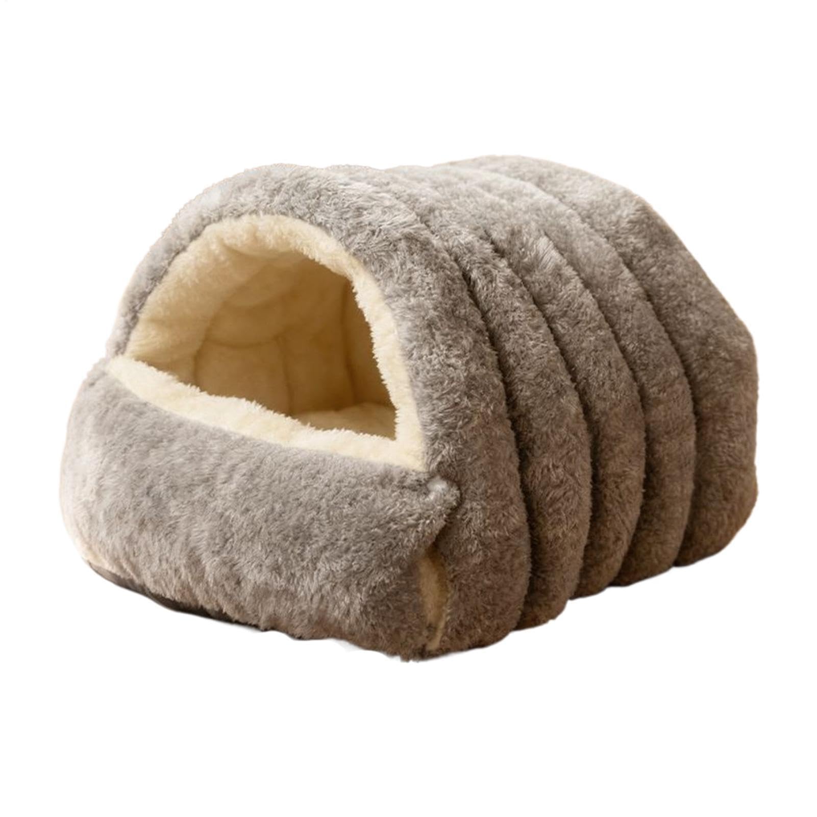 Cat Bed Cave | Washable Foldable Winter House - Soft Kitten Sleeping Bag And Pet Bed For Cats, Kittens, Puppies, Bunnies, Home, Apartment, Living Room, Balcony, Cold Weather And Christmas