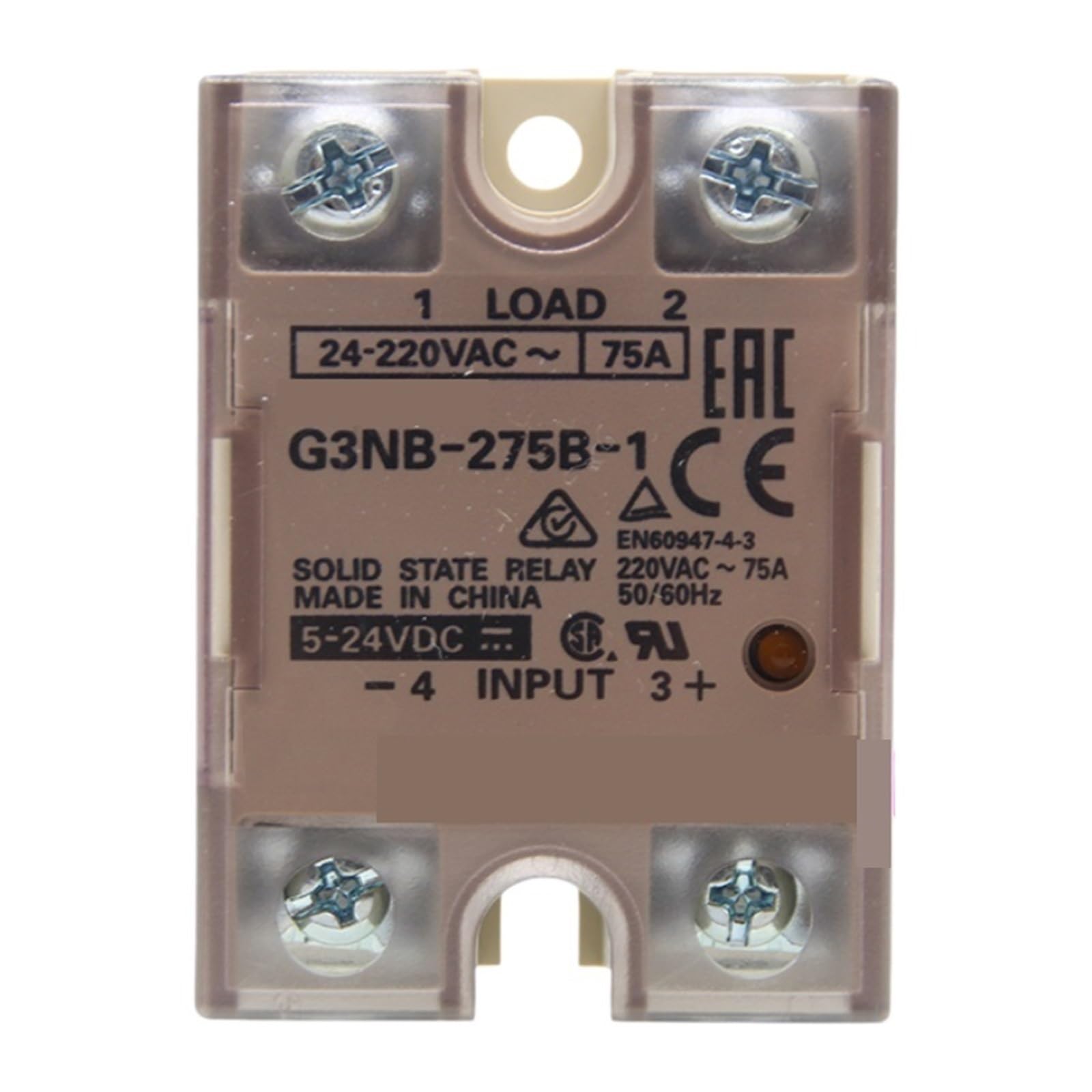G3NB-240B-1 G3NB-275B-1 G3NB-290B-1 G3NB-240B-UTU SSR 5-24VDC 40A 75A 90A Relé de estado sólido (G3NB-240B-1 40A)