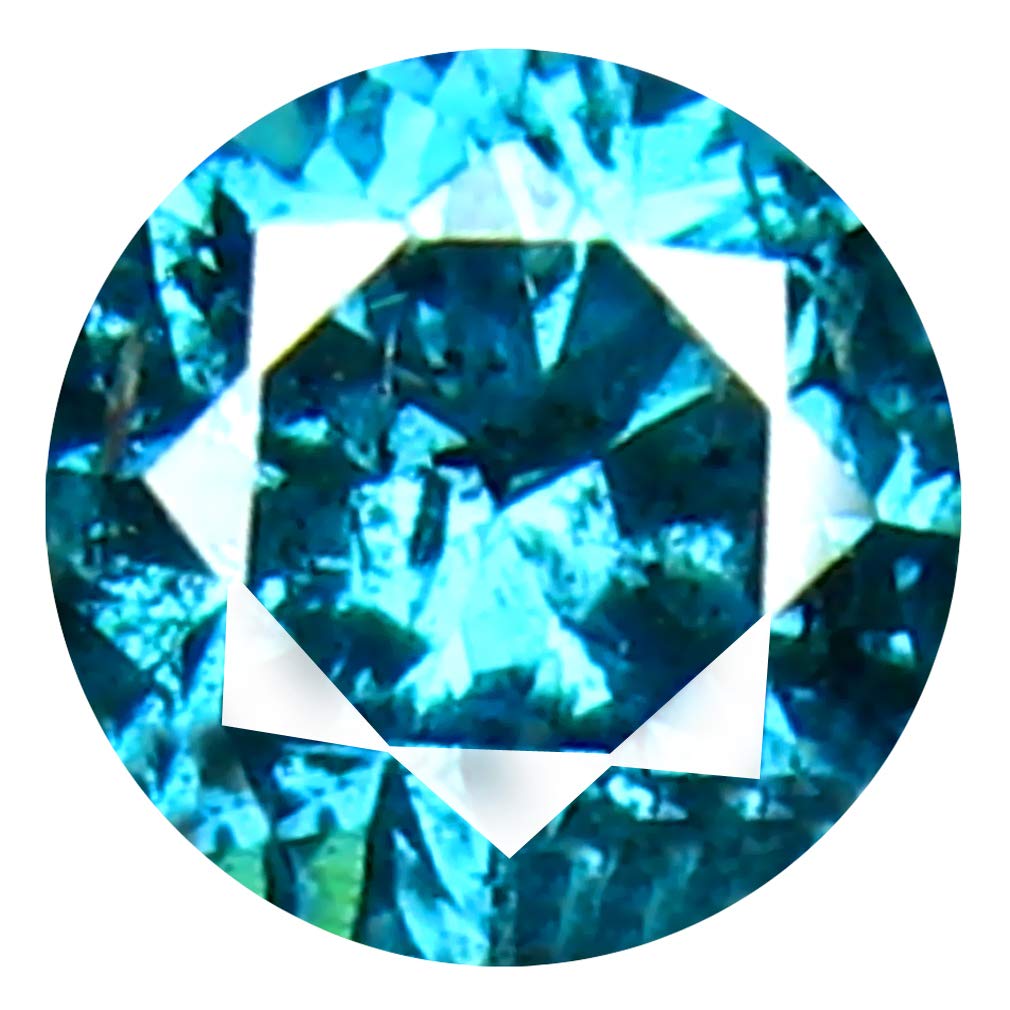 Diamant bleu vif de 0.28 carat AAA pour création de bijoux sur mesure