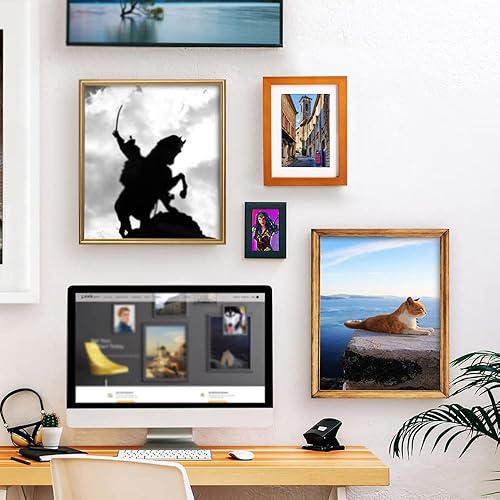 Miniatura 6 de Marco de fotos seguro para desviación, mini caja fuerte con compartimento secreto oculto para almacenar tu dinero, efectivo, joyas o hierbas,