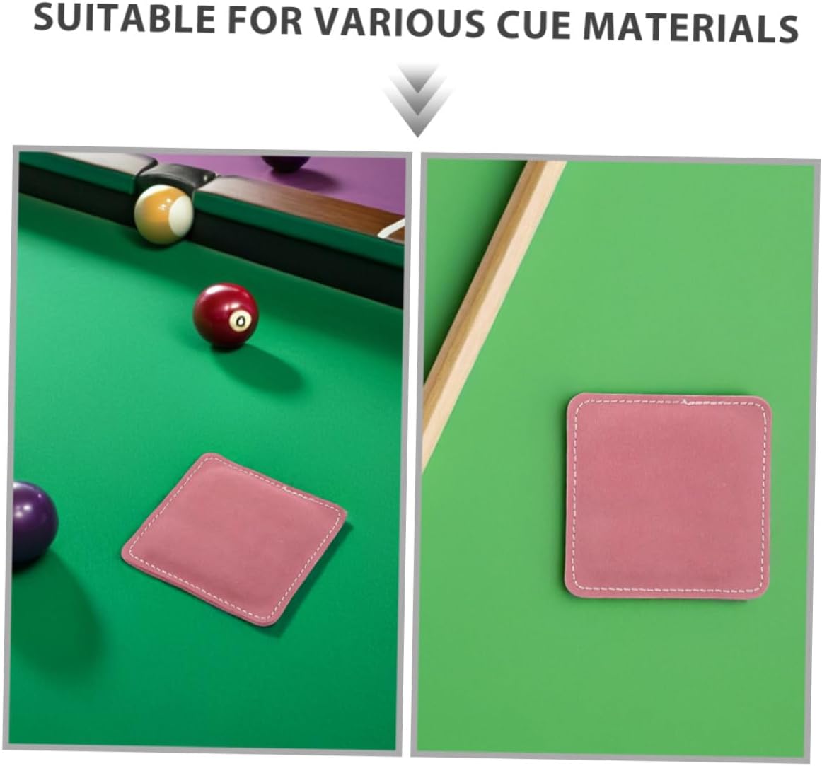 2pcs Pool Cue Cleaning Cloth Set Soft Fleece Billiard Shaft Cleaner Towels for Snooker and Pool Cue Maintenance Pink Surface Polisher