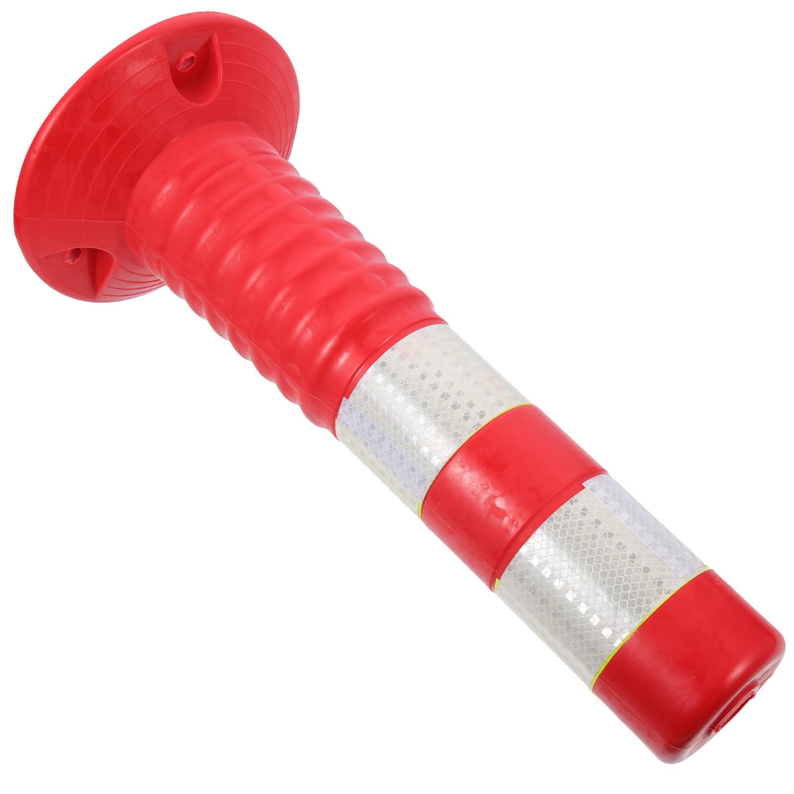 SHINEOFI Columna de Barricada Reflectante Elástica 450 Mm, Barrera de Seguridad Vial para Estacionamientos y Carreteras, Poste Resistente para Control de Tráfico y Delimitación