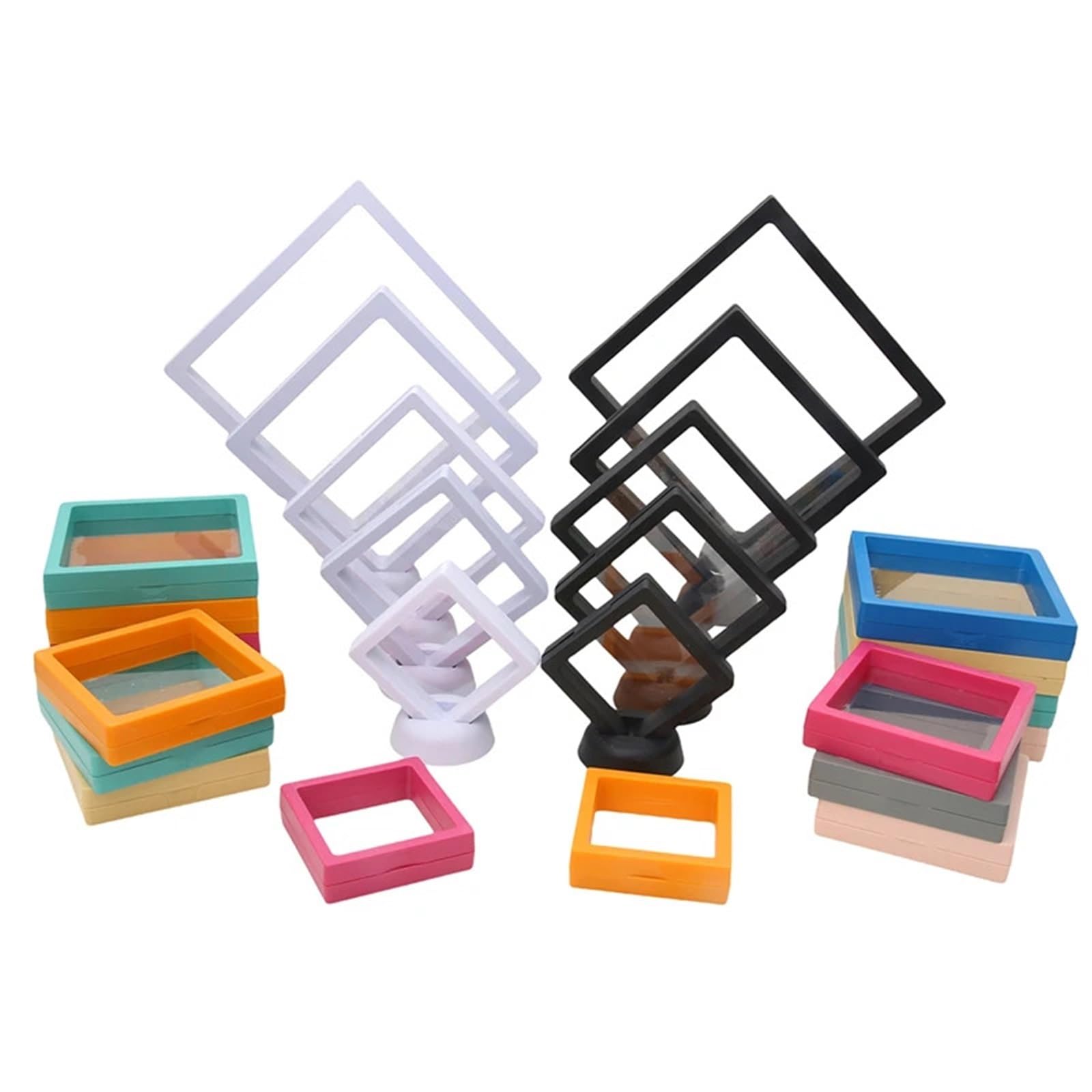 Vitrine Flottante 3D en Plastique avec Film Pet
