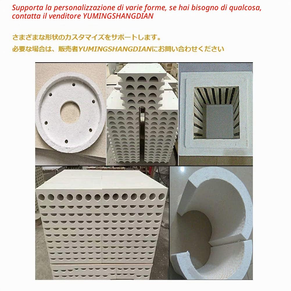 Piastra in Fibra Ceramica - Coperta Antincendio Da 7 Pezzi Per Stufe, Forni Da Forno, Fuoco E Materiali Di Laboratorio, 200X300mm,Thickness 10mm