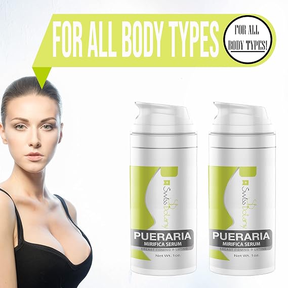Pueraria Mirifica Serum for Breast Enhancement Natural Breast Firming & Lifting Cream for Women and Men Breast Enlargement| 2 x 1 oz