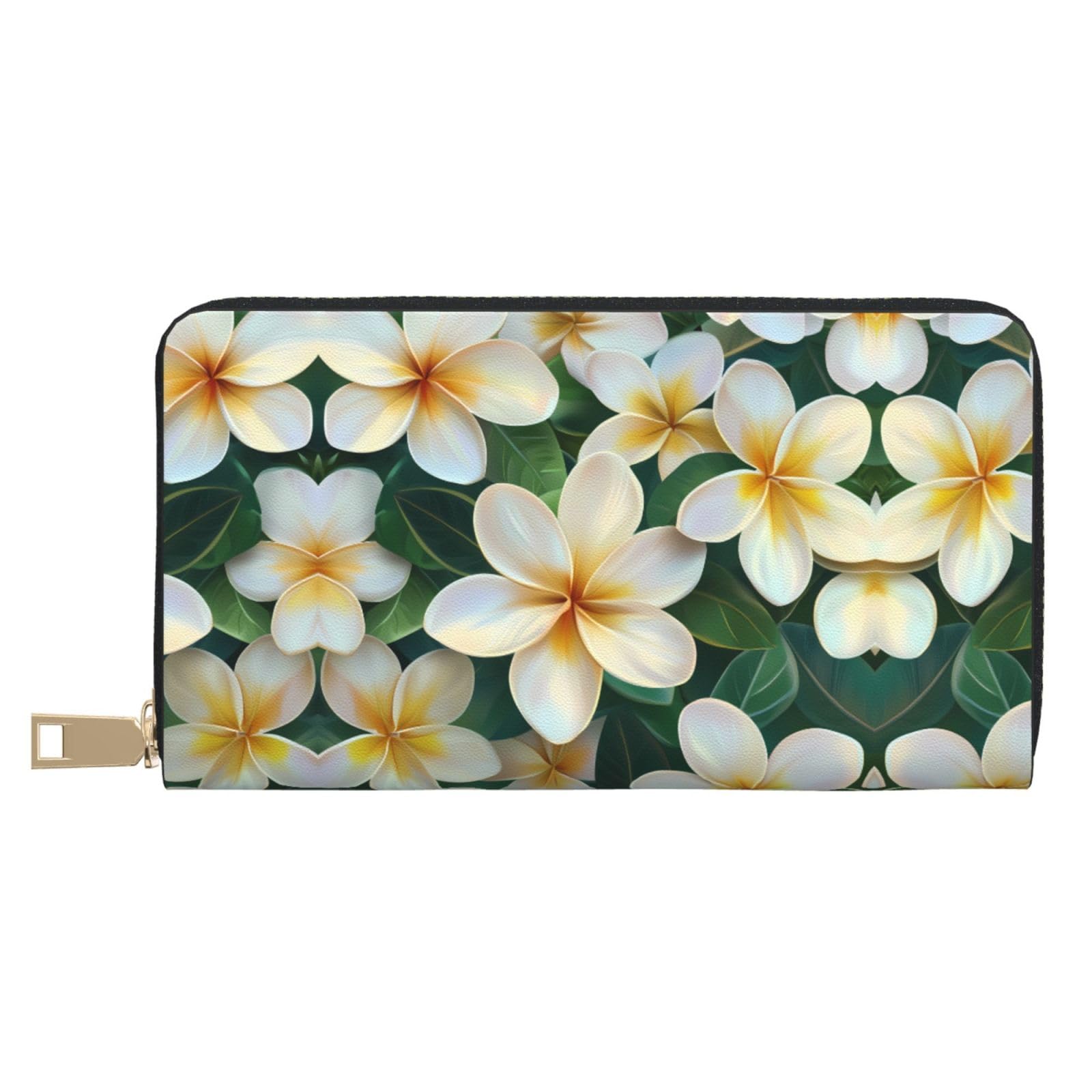 Cartera de mano versatil larga portamoviles con diseno de flores 7