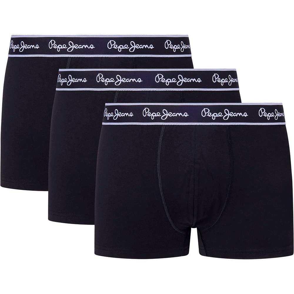 Pepe Jeans Men's PEPE TK 3P Trunks,Blue,XL