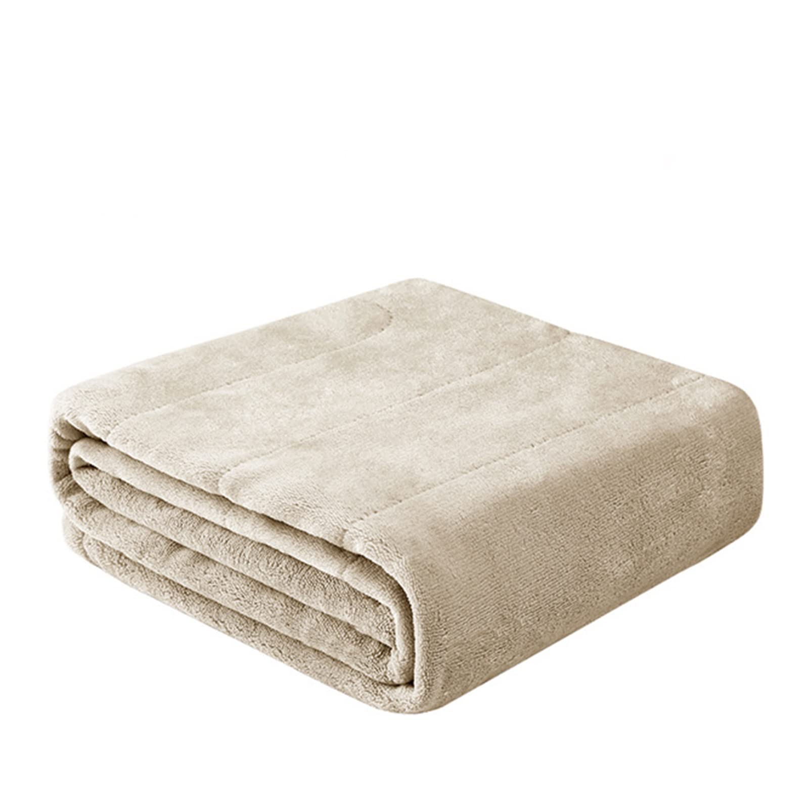 Cape chauffante, couverture chauffante en flanelle, couverture chauffante portable, maison, bureau, voiture, Camping couverture chauffante portable ( Color : Beige , Size : 140*80cm/55.1*31.5in )