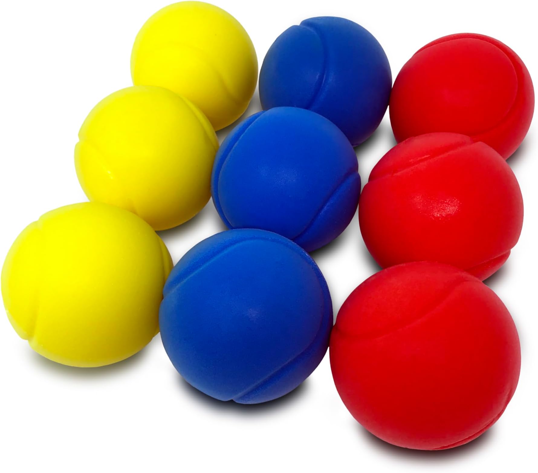 E-Deals 70mm Foam Tennis Balls - Pack of 9 Assorted Colours