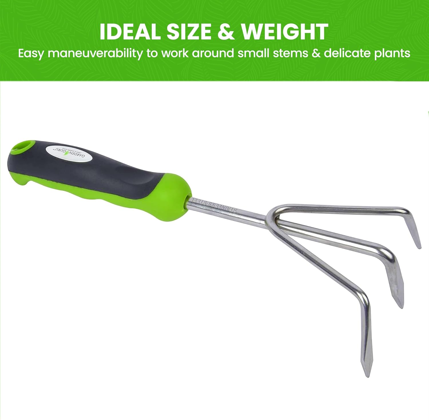 Garden GURU Hand Cultivator Rake Tiller Tool - Stainless Steel for Ultimate Strength - Rust Resistant - Ergonomic Handle - Great for Gardening Cultivating Loosening Weeding - 1 Case (50 Pcs)