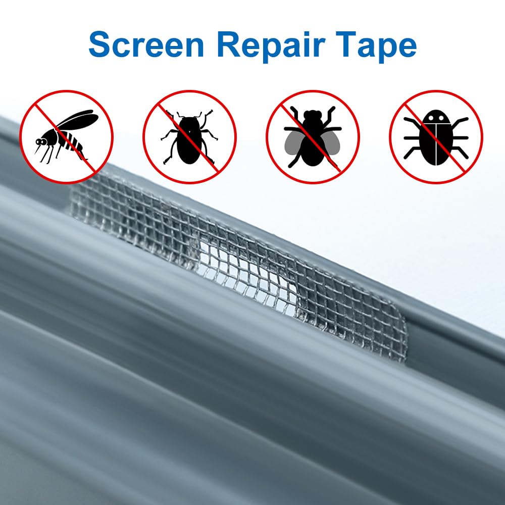FloraVigo Fly Screen Repair Set, Fly Net, Self-Adhesive Fly Screen - View #7