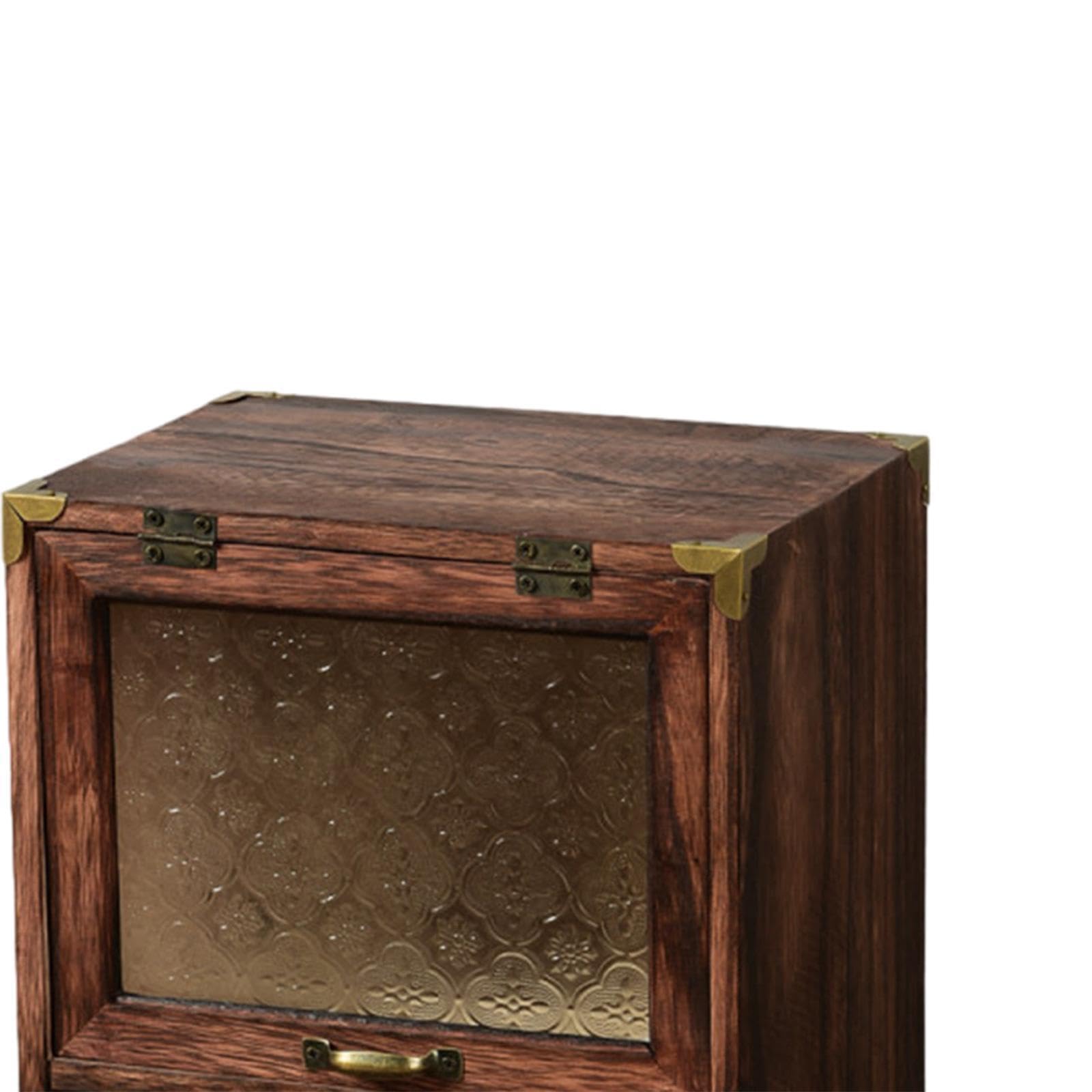 Vintage Kosmetikaufbewahrung mit Schubladen, handgefertigter Make up Organizer, Elegante Badezimmerdekoration, Aufbewahrung für Kosmetik und, Stil A