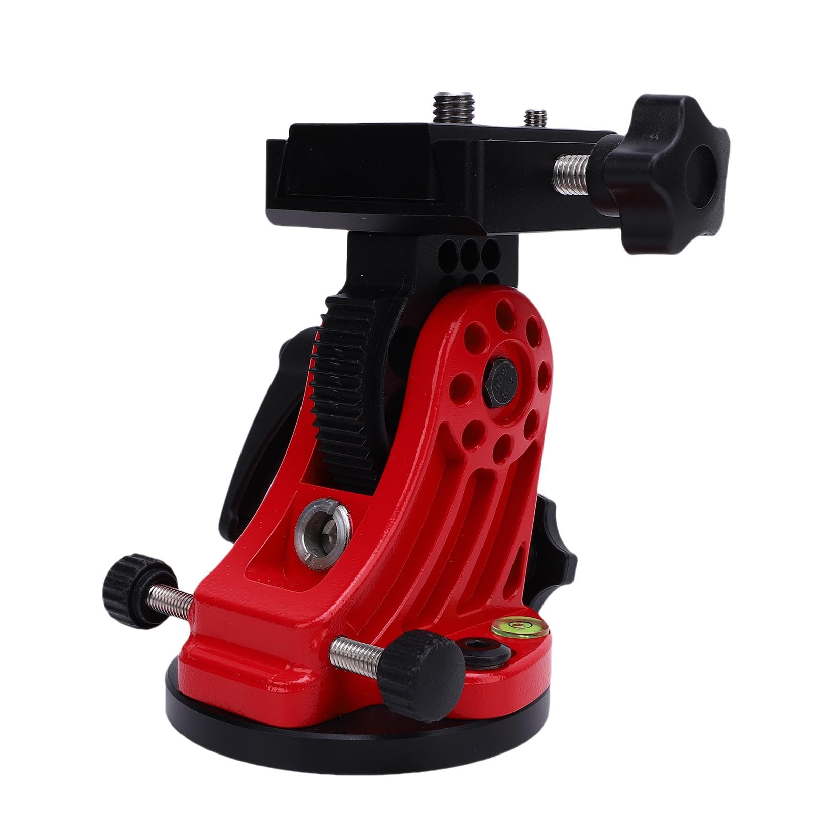 Asiento Ajustable de Aluminio con Ajuste de Latitud, Base de Latitud para Telescopio con Perillas Dobles, Configuración Rápida de 0 a 90 Grados para Telescopio de Montura Ecuatorial y (Rojo)
