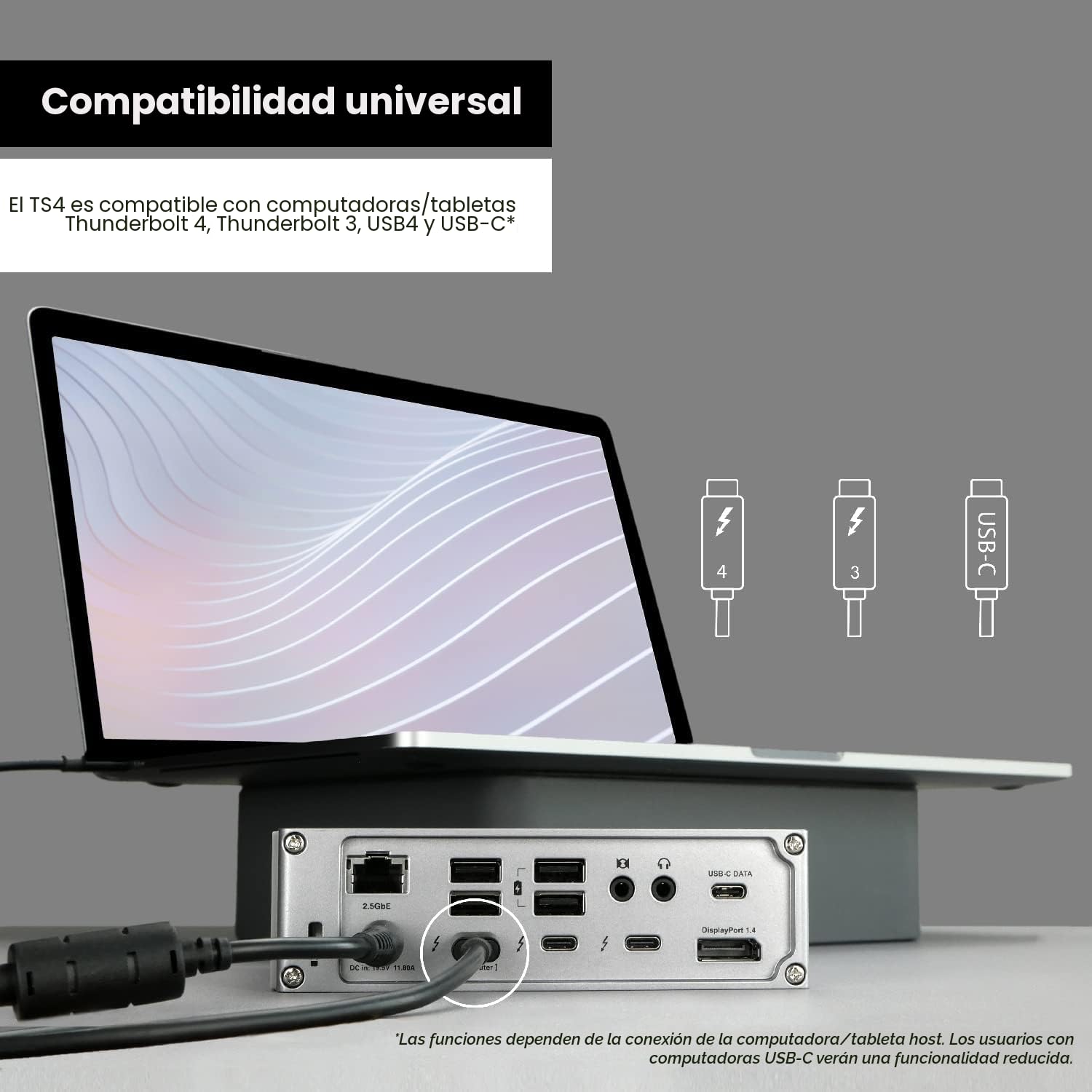 CalDigit TS4 18-Port Thunderbolt 4 Docking Station – 98W Safe Laptop Charge | Mac/PC. Multi port, Powerful 230W PSU guarantees unthrottled 98W laptop charging. Stable single 8K or dual 6K. 0.8m cable.