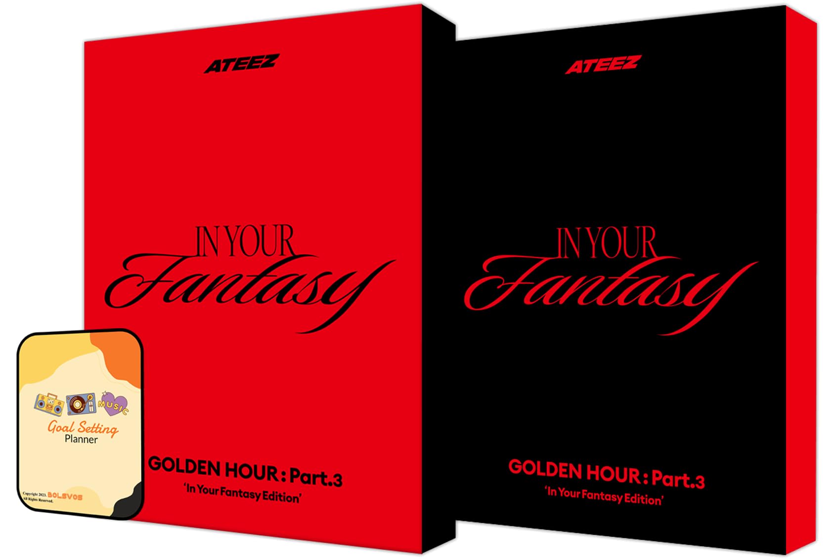 ATEEZ GOLDEN HOUR : Part.3 'In Your Fantasy Edition Album [RED ver