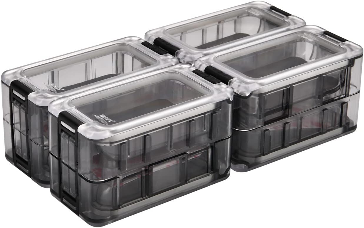 ECOFT Small Tackle Box 8pcs Removable Freely Assemble Fishing Tackle Storage Boxes